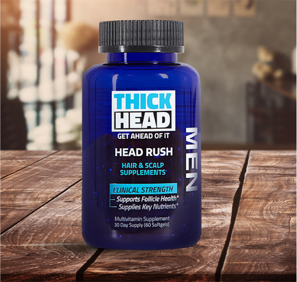 HEAD RUSH Hair & Scalp Supplement Product by THICK HEAD™