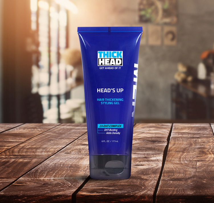 HEADS UP Hair Thickening Styling Gel Product by Thick HEAD™